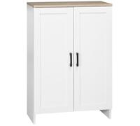 Buffet - HOMCOM - placard à portes et étagères réglables - panneau de particules - 60 x 30 x 90 cm - blanc