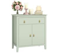 Buffet - HOMCOM - tiroir, double porte, étagère réglable - panneau de particules - 80 x 40 x 90 cm - vert clair