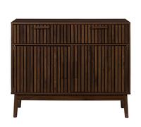 Buffet 2 Portes & 2 Tiroirs "Klaus" 100cm Marron Foncé