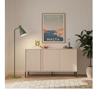 Buffet HULDA beige 3 portes 153cm