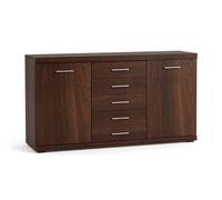Buffet Imperial Feldmann-Wohnen 140x45x89,5 cm Noyer 2 Portes