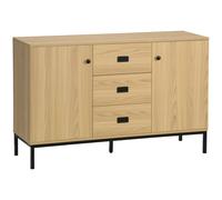 HOMCOM - Buffet - Panneaux de particules - 120x39.5x77cm - Bois naturel