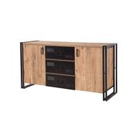 HOLEN - Buffet industriel 2 portes / 3 tiroirs