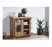 Buffet Industriel - Fer et Bois Massif de manguier laqué - Railway #124