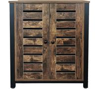 Buffet industriel vintage Tough design - armoire murale meuble de rangement métal bois
