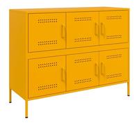 Buffet jaune moutarde 100,5x39x79 cm acier