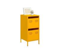 vidaXL Buffet jaune moutarde 35x39x73,5 cm acier laminé à froid