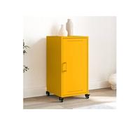 Vidaxl Buffet Jaune Moutarde 36x39x72 Cm Acier Jaune