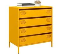Buffet jaune moutarde 68x39x73,5 cm acier laminé à froid Jaune G