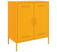 vidaXL Buffet Jaune Moutarde 68x39x79 cm Acier