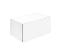 Buffet Keuco X-Line 33126970000 80x40x49cm, façade coulissante, décor enduit de vulcanite mat, verre vulcanite mat