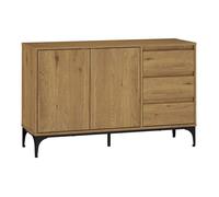 Buffet Kistiandi 77 x 120 x 40 cm effet chêne foncé