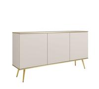 Buffet Komodee BANFF KOM1 Jambes métalliques dorées Beige Beige 39 x 160 x 85 cm