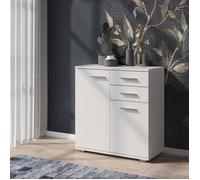 Buffet Komodee FAUSKE KOM2 Tiroirs Blanc Blanc 34 x 69 x 74 cm