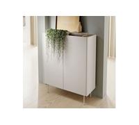 Buffet Komodee KELOWNA KOM2 Système de fermeture silencieuse des façades Cachemire Cachemire 37 x 97 x 122 cm