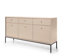 Buffet Komodee MONCTON KOM3 Poignées en métal Beige Beige 39 x 154 x 83 cm