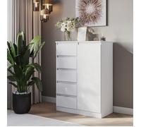 Buffet Komodee SOLA KOM4 Tiroirs Blanc Blanc 43 x 83 x 114 cm