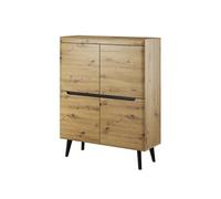 Buffet Komodee SUDBURRY KOM1 Façades en panneaux MDF Chêne Chêne 40 x 107 x 134 cm