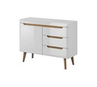 Buffet Komodee SUDBURRY KOM2 Façades brillantes en MDF Blanc Blanc 40 x 107 x 83 cm