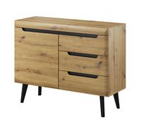 Buffet Komodee SUDBURRY KOM2 Façades en panneaux MDF Chêne Chêne 40 x 107 x 83 cm