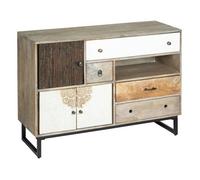 Buffet 4 Tiroirs et 3 Portes "Koval" 115cm Naturel