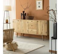 Buffet long en bois de manguier