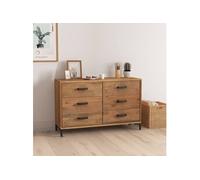 Buffet Marron 110x35x70 cm Bois de pin massif