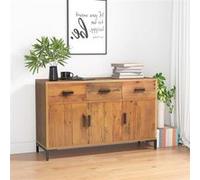 vidaXL Buffet Marron 110x35x70 cm Bois de pin massif recyclé