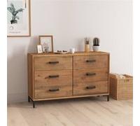 Buffet Marron 110x35x70 cm Bois de pin massif Marron G