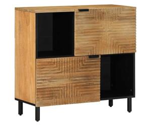 Buffet marron 80x33x75 cm bois massif de manguier