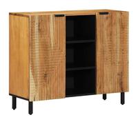 Buffet marron 90x33x75 cm bois massif de manguier armoire placard vidaXL