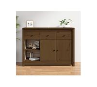 Buffet Marron miel 100x35x74 cm Bois massif de pin814557