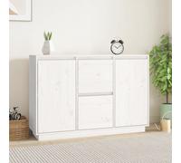 Buffet Marron Miel 111x34x75 cm Bois Massif de Pin Armoire Rangement vidaXL