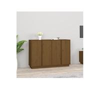 814497 vidaXL Buffet Marron miel 120x35x80 cm Bois massif de pin