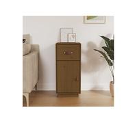 Buffet Marron miel 34x40x75 cm Bois massif de pin820125