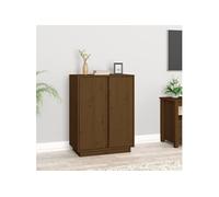 vidaXL Buffet 814492 Marron miel en bois massif de pin 60x35x80 cm