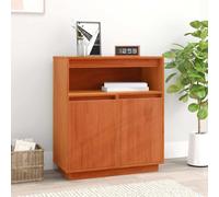 Buffet Marron Miel 70x34x80 cm Bois Massif de Pin Armoire Rangement vidaXL