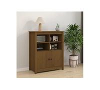 Buffet Armoire Rangement Salle de Séjour Marron Bois Massif de Pin vidaXL