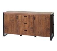 Mendler Buffet HWC-A2 80 x 160 x 40 cm Structure 3D Chêne Sauvage