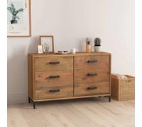 Buffet Marron 110x35x70 cm Bois de pin massif Marron G