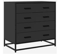 Buffet-Meuble de rangement-Commode noir 70x41x70cm - Bois d'ingénierie NEUF - BM 3170345