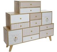 PEGANE Buffet, Meuble de Rangement en Bois de Paulownia Coloris Naturel - Longueur 120 x Profondeur 25 x Hauteur 110 cm