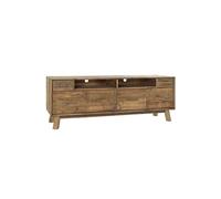 Buffet meuble de rangement en pin coloris naturel - Longueur 180 x Hauteur 78 x Profondeur 48 cm - -