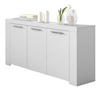Buffet meuble de salle à manger de 3 portes coloris Blanc Artic -144 cm (longueur) x 80 cm (Hauteur) x 42 cm (Profondeur)