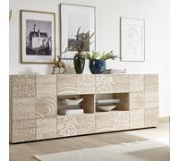 Buffet MIRO 2 portes 4 tiroirs couleur chêne