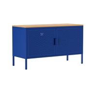 Buffet Moderne 2 Portes L100 cm en métal Bleu foncé