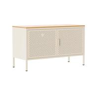 Buffet Moderne 2 Portes L100 cm en métal écru