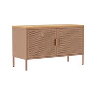 Buffet Moderne 2 Portes L100 cm en métal Marron