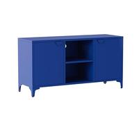 Buffet Moderne 2 Portes L120 cm en métal Bleu foncé