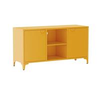 Buffet Moderne 2 Portes L120 cm en métal Jaune